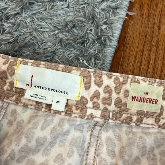 Anthropologie The Wanderer Animal Print Cargo Trouser Pants Size 25 - Picture 7 of 12